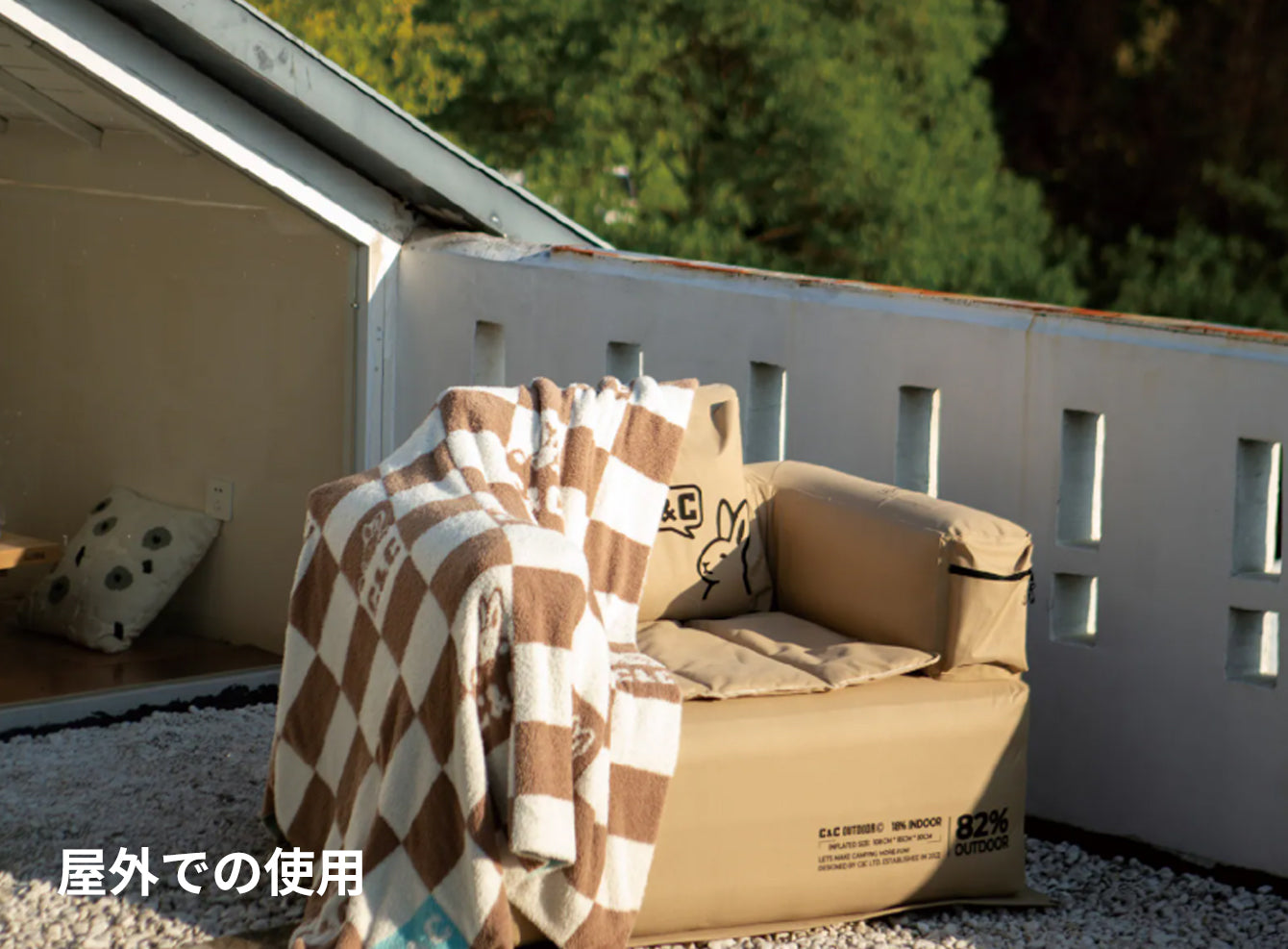 C&C Airlab RETRO BLANKET　レトロデザイン　ブランケット